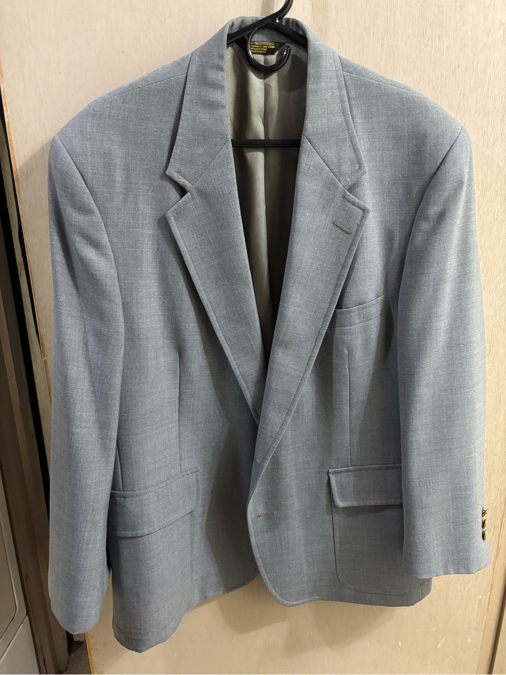 Hunter Light Gray Men's Sport Coat - Single-Breasted Blazer